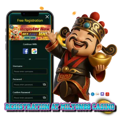 Registration at Milyon88 Casino